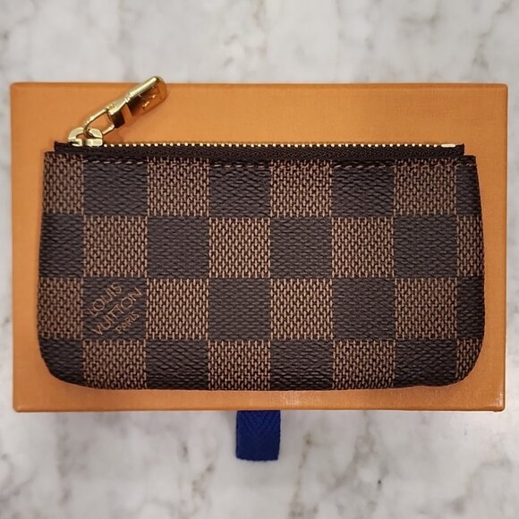 New! 100% Authentic!! Louis Vuitton Damier Ebene Key Pouch - Picture 2 of 12